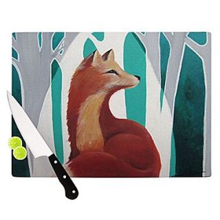 KESS InHouse Fox Forest Cutting Board; 11.5 H x 15.75 W x 0.15 D