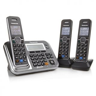 Panasonic DECT 6.0 PLUS 3 pack Cordless Phones with Link2Cell, Talking Caller I   7551700