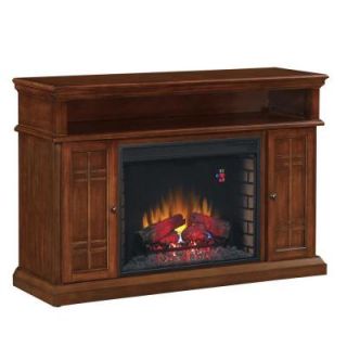 Hampton Bay Carmel 55 in. Media Console Electric Fireplace in Cherry 28MM764 C253