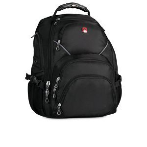 Swiss Gear SWA9729C 009 Scan Smart Laptop Backpack   Fits Notebook PCs up to 17.3, Polyester, Black