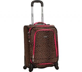 Rockland 20 Spinner Carry On F181   Pink Leopard