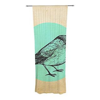 KESS InHouse Old Paper Bird Curtain Panels (Set of 2)