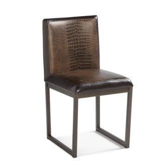 Sunpan Porto Faux Crocodile Leather Dining Chairs (Set of 2