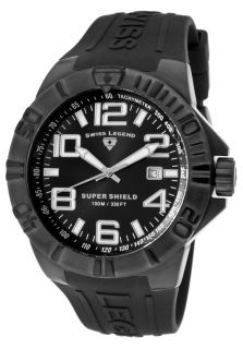 Super Shield Black Silicone and Dial Black IP Steel Case