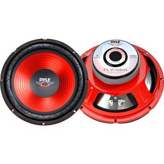 Pyle 10" Red Cone High Performance Subwoofer