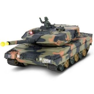 124 RC Battle Tank Shooting BB Military Vehicle Over 300 Deg Turret Fighting Sounds Army War