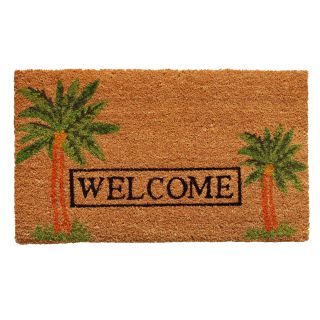 Home & More Palm Welcome Doormat