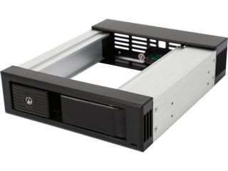 Athena Power MR 16TLAB 3.5" HDD Trayless Hot Swap Mobil Rack Converts 1 x 5.25" to 1 x 3.5" SATA/SAS 6Gb/s HDD   Aluminum Cage & Bezel w/ Security Keylock & LED Indicator   Server Accessories