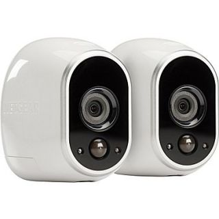 NETGEAR Arlo Smart Home Security Camera System with 2 HD, 100% Wire Free, Indoor/Outdoor with Night Vision (VMS3230)