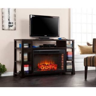 Decker Electric Fireplace Media Console, for TVs up to 51&quot;, Ebony Stain