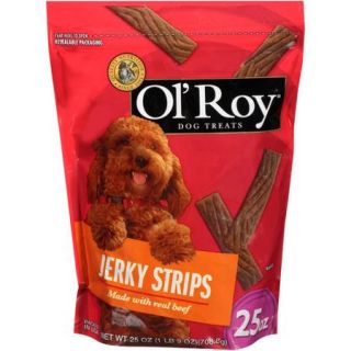 Ol' Roy Jerky Strips With Real Beef Dog Treats, 25 Ounce