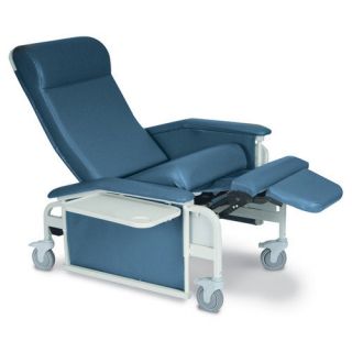 Winco Manufacturing Drop Arm Care Recliner with Nylon Casters