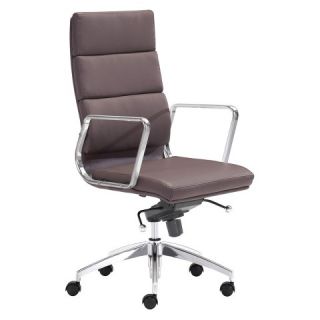 Zuo Engineer High Back Office Chair   Espresso
