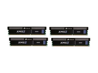 CORSAIR XMS3 16GB (4 x 4GB) 240 Pin DDR3 SDRAM DDR3 1333 Desktop Memory Model CMX16GX3M4A1333C9