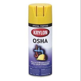 KRYLON K02116 Spray Paint, Solvent, Safety Red, 15 min.