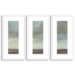 Gallery Direct Kim Coulter's 'Viridian Sky II' Triptych Art Medium   30 inches high x 45 inches wide