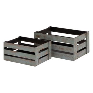 Joelle Wood Crates (Set of 2)