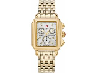 Michele Deco Day Diamond Gold tone Ladies Watch MWW06P000016