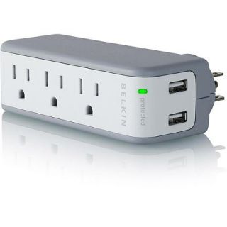 Belkin Mini Notebook Surge Protector with Built In USB Charger