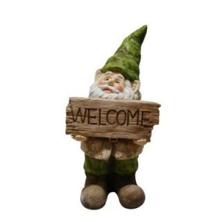 Alpine Gnome with Welcome Sign Statue GXT500