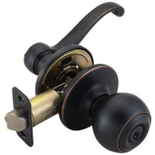 Design House Ball Oil Rubbed Bronze Entry Knob with Scroll Lever Interior 750737