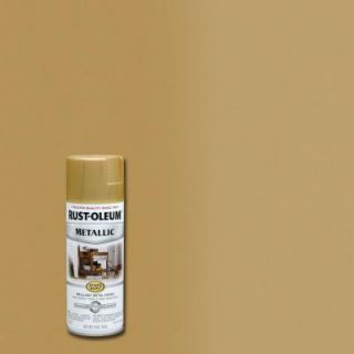Rust Oleum Stops Rust 11 oz. Gold Rush Protective Enamel Metallic Spray Paint 7270830