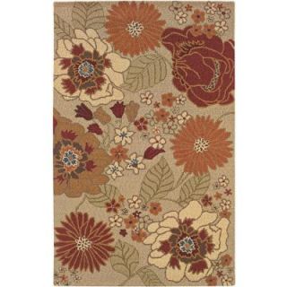 LR Resources Transitional Beige Rectangle 7 ft. 9 in. x 9 ft. 9 in. Plush Indoor Area Rug LR54002 BE810