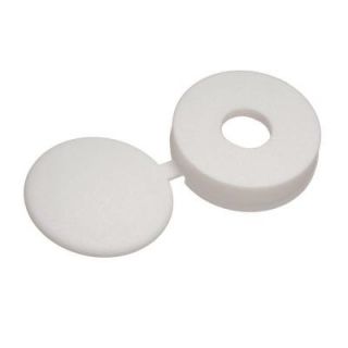Everbilt #8 White Pan Head Hinged Screw Cover (3 Piece per Pack) 815918
