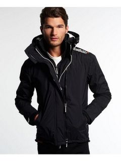 Superdry Pop zip hooded arctic windcheater jacket Black