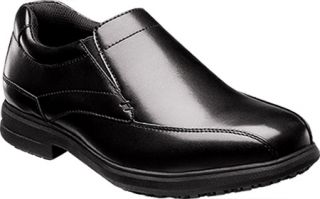 Mens Nunn Bush Sanford 84554 Loafer Mark II Slip Resistant   Black Smooth Leather