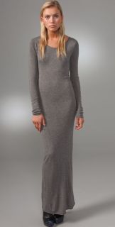 T by Alexander Wang Fitted Long Sleeve Maxi Dress