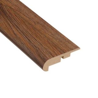 Home Legend Palace Oak Dark 7/16 in. Thick x 2 1/4 in. Wide x 94 in. Length Laminate Stairnose Molding HL1004SN