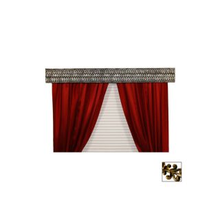 BCL Drapery Antique Gold Metal Valance