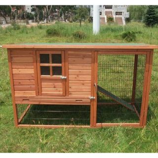 Aosom LLC Pawhut Hutch Chicken Coop with Nesting Box