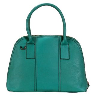 Womens Hadaki Leather Dome Satchel Handbag