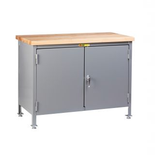 Work Center Cabinet with Butcher Block Top by Little Giant USA