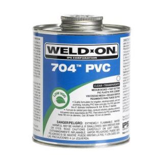 Weld On PVC 704 16 oz. Medium Cement in Clear 12124