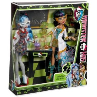 Monster High Mad Science Lab Partners Cleo de Nile & Ghoulia Yelps Doll 2 Pack