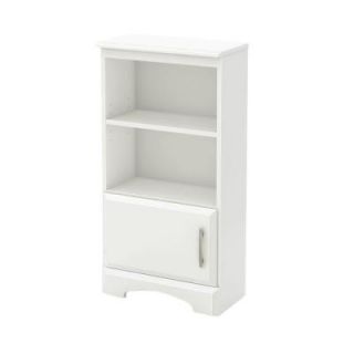 South Shore Furniture Callesto 36 in. x 18 3/4 in. Bookshelf Nightstand in Pure White 9018063