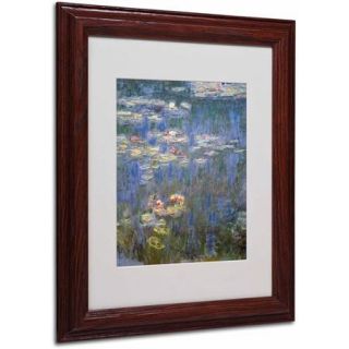 Trademark Fine Art "Water Lilies IV 1840 1926" Canvas Art by Claude Monet, Wood Frame