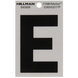 The Hillman Group 3 in. Vinyl Letter E 840806