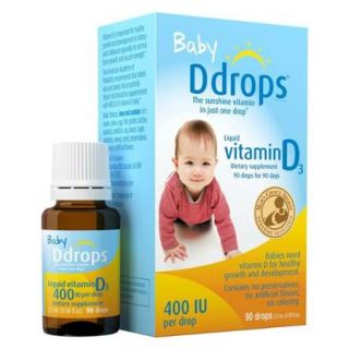 Ddrops Liquid Vitamin D3 400 Iu Drops For Infants   0.08 Oz, 90 Drops
