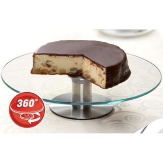 Imperial Home 360 Degrees Glass Revolving Cake Stand