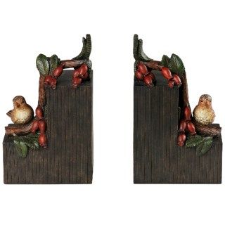Sterling Industries Birds on a Berry Branch Bookends   Set of 2 8791J 77