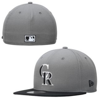 New Era Colorado Rockies Gray 2 Tone Storm 59FIFTY Fitted Hat