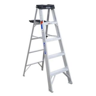 Werner 5 ft. Aluminum Step Ladder with 300 lb. Load Capacity Type IA 375