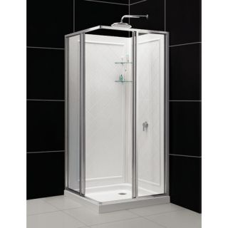 Cornerview 34 1/2 by 34 1/2 Framed Sliding Shower Enclosure, Clear 5