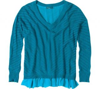 Womens Prana Ellery Sweater   Mosaic Blue