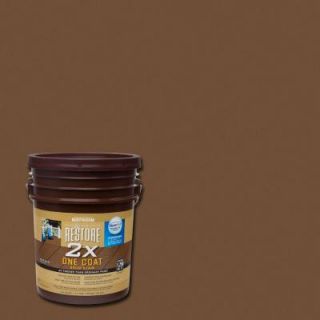 Rust Oleum Restore 5 gal. 2X Chocolate Solid Deck Stain with NeverWet 291317