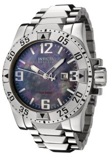 Men's Excursion Reserve Stainless Steel Black Mother of Pearl Dial